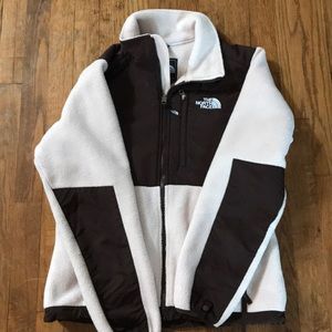 Women’s S/P North Face fleece. Pink and brown